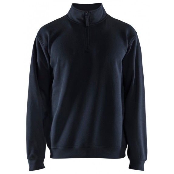 Blåkläder 3587-1169 Sweatshirt met halve rits Donker marineblauw