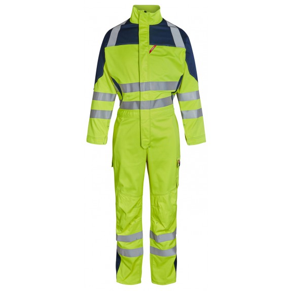 F. Engel 4285 Safety+ Multinorm Boiler Suit EN20471 Yellow/Navy
