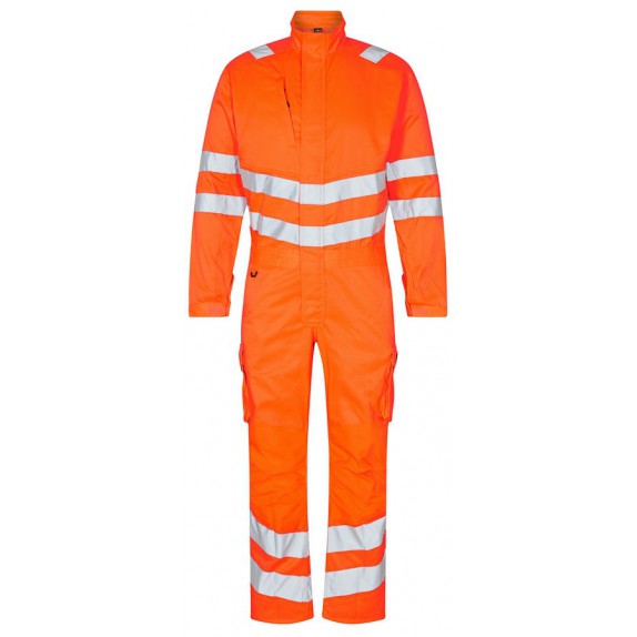 F. Engel 4545 Safety Light Boiler Suit Repreve Orange