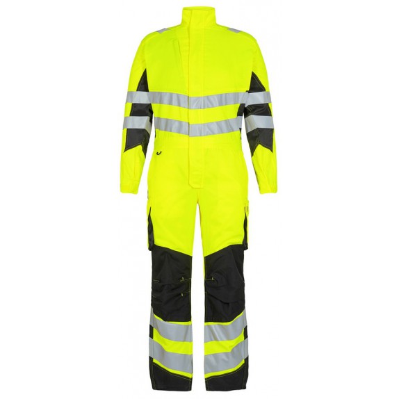F. Engel 4545 Safety Light Boiler Suit Repreve Yellow/Black
