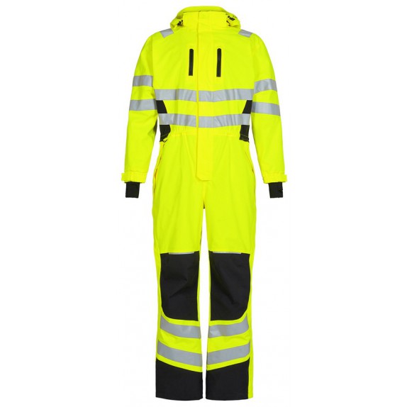 F. Engel 4946 Safety Winter Boiler Suit Yellow/Black