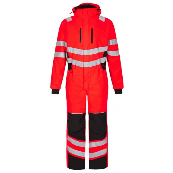 F. Engel 4946 Safety Winter Boiler Suit Red/Black