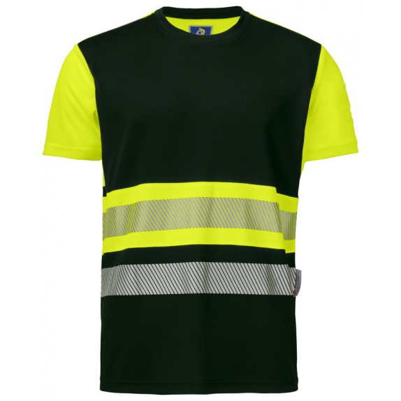Projob 6020 T-Shirt - ISO 20471 Klasse 1 Geel/Zwart