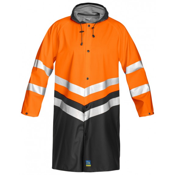 Projob 6403 Regenjas - ISO 20471 Klasse 3 Oranje/Zwart