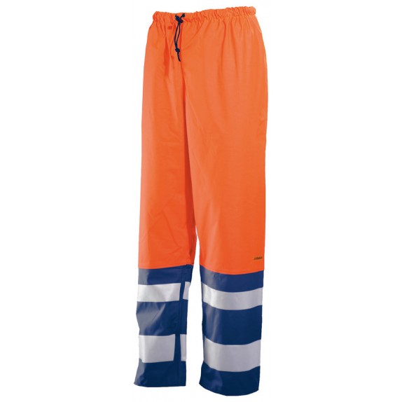 Jobman 2546 Hi-Vis Rain Trousers Oranje/Navy