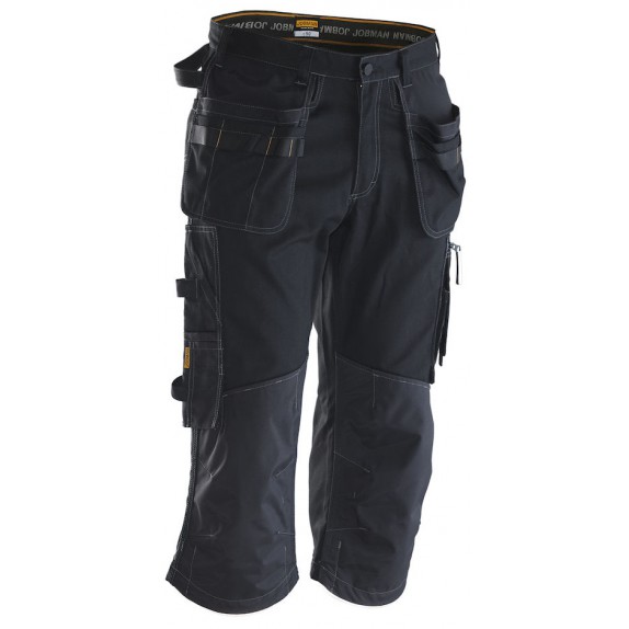 Jobman 2734 Long Shorts Cotton Zwart/Zwart