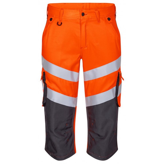 F. Engel 6544 Safety Light 3/4 Trouser Repreve Orange/Anthracite