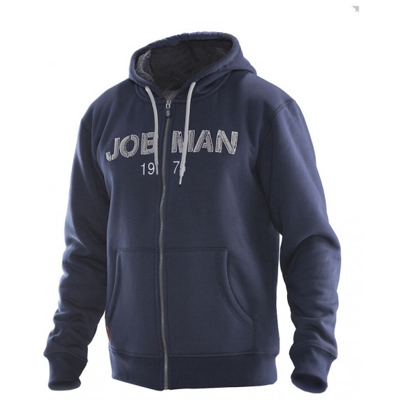 Jobman 5154 Vintage Hoodie Lined Heren Navy/Donkergrijs