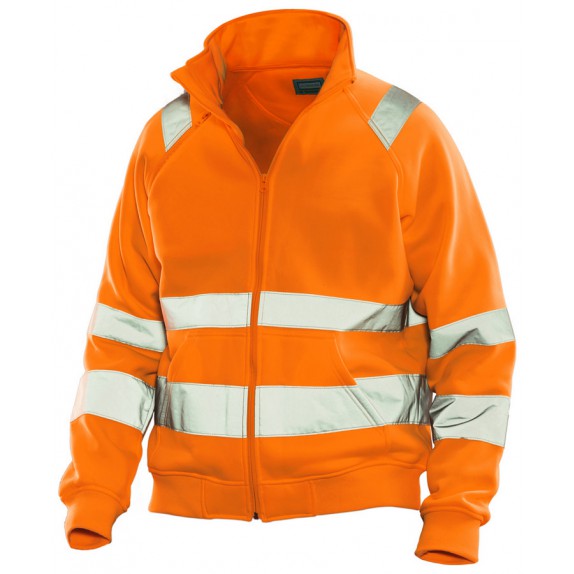Jobman 5172 Hi-Visweatshirt Jacket Oranje