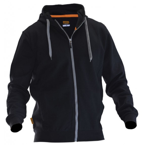 Jobman 5400 Sweatshirt Hoodie Zwart/Zwart