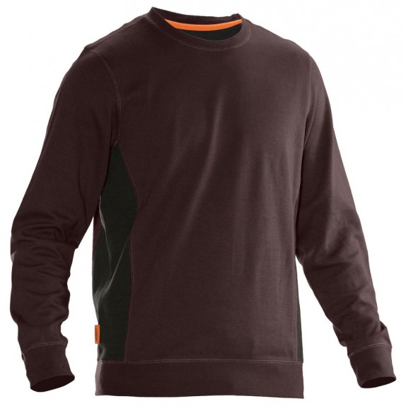 Jobman 5402 Roundneck Sweatshirt Bruin/Zwart