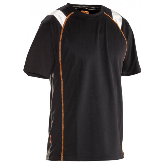 Jobman 5620 Spun-Dye Vision T-Shirt Zwart/Oranje