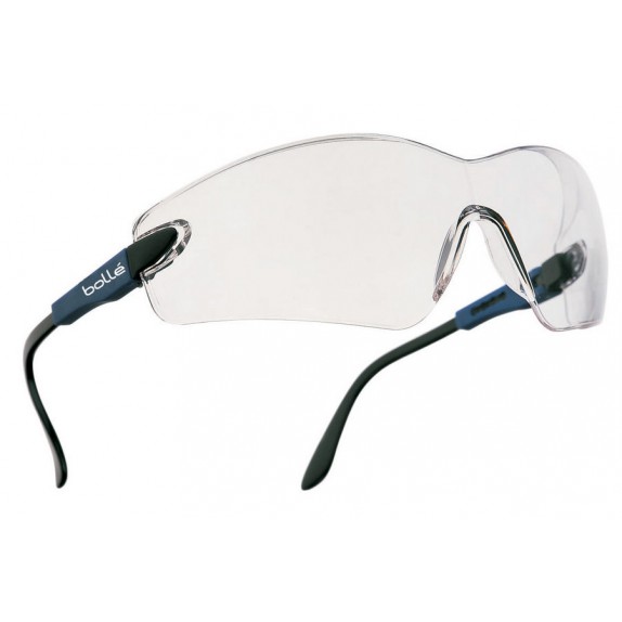 Bollé Viper veiligheidsbril met AS-coating blauw montuur heldere lens (VIPCI)