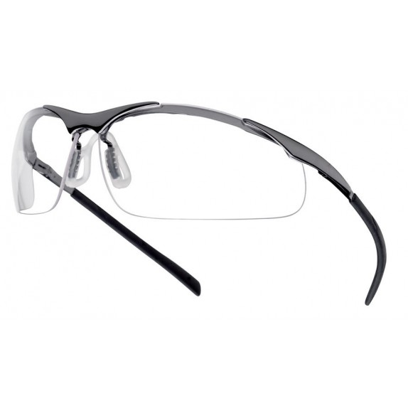 Bollá© veiligheidsbril Contour Metaal blanke PC lens AS/AF coating (CONTMPSI)