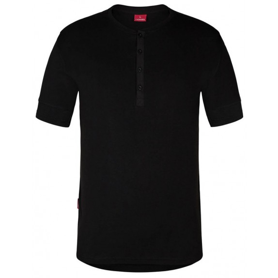 F. Engel 9256 Grandad SS T-Shirt Black