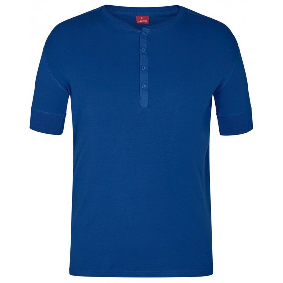 F. Engel 9256 Grandad SS T-Shirt Surfer Blue
