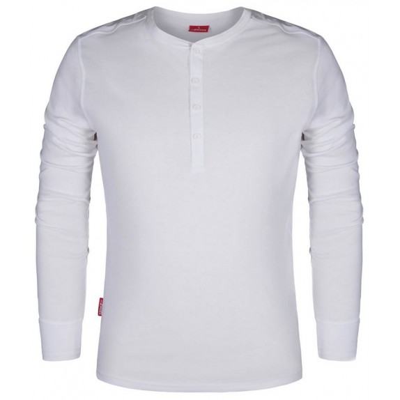 F. Engel 9257 Grandad LS T-Shirt White