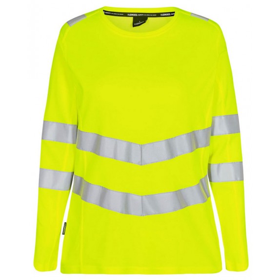 F. Engel 9543 Safety Ladies T-Shirt LS Yellow