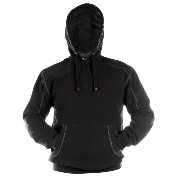 Dassy Indy Sweatshirt hoodie versterkt met canvas DNA Zwart/Zwart