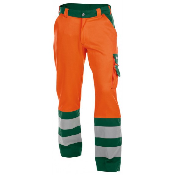 Dassy Lancaster Hoge zichtbaarheidswerkbroek Oranje/Groen