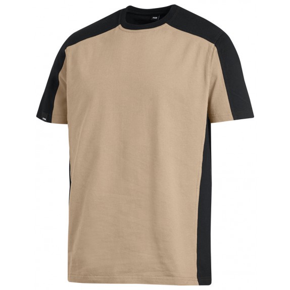 FHB Marc T-Shirt tweekleurig Beige-Zwart