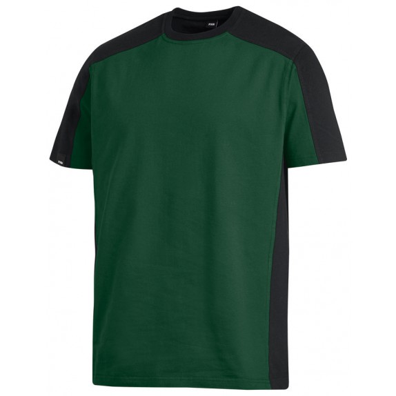 FHB Marc T-Shirt tweekleurig Groen-Zwart