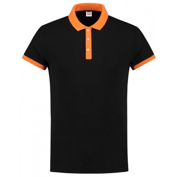 Tricorp 201002 Poloshirt Slim Fit Zwart-Oranje
