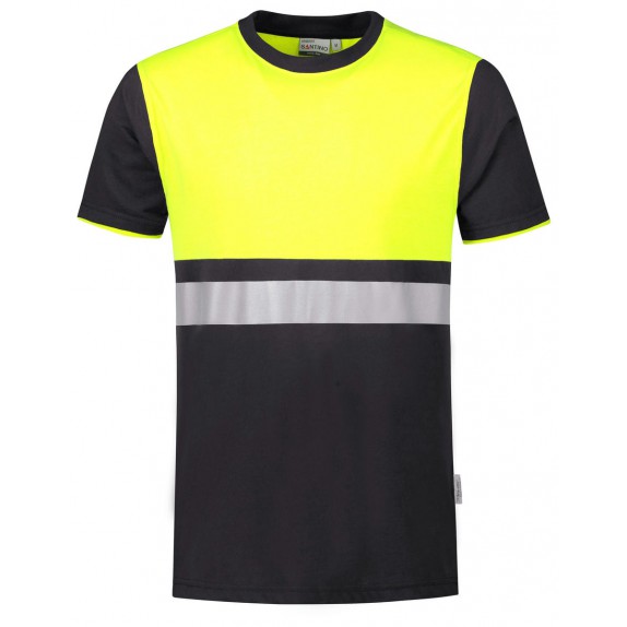Santino Hannover T-shirt Graphite / Fluor Yellow