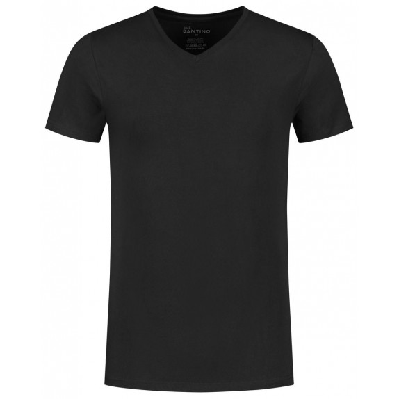 Santino Jazz V-neck T-shirt Black