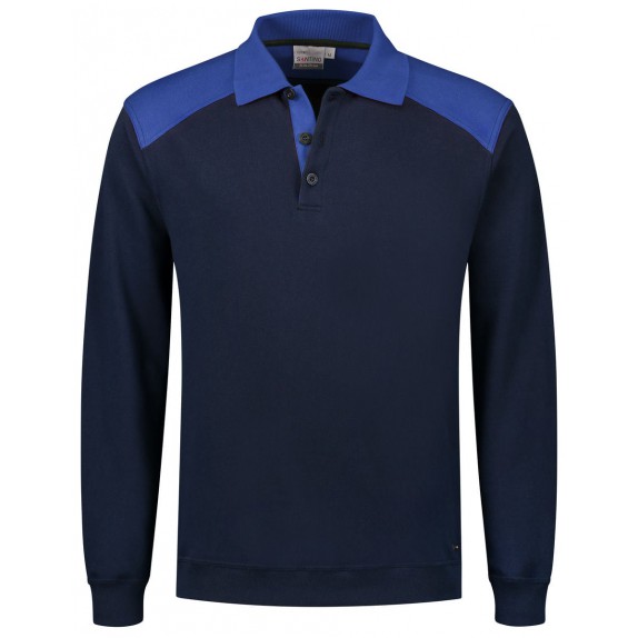 Santino Tesla Polosweater Real Navy / Royal Blue