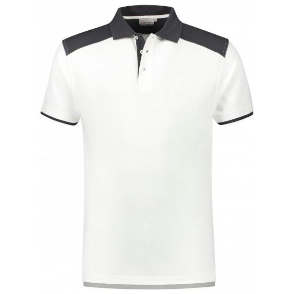 Santino Tivoli Poloshirt White / Graphite