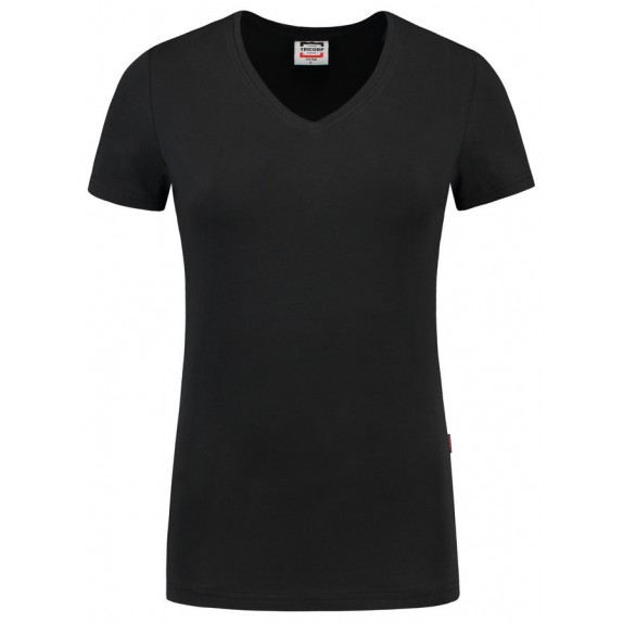 Tricorp 101008 T-Shirt V Hals Slim Fit Dames Zwart