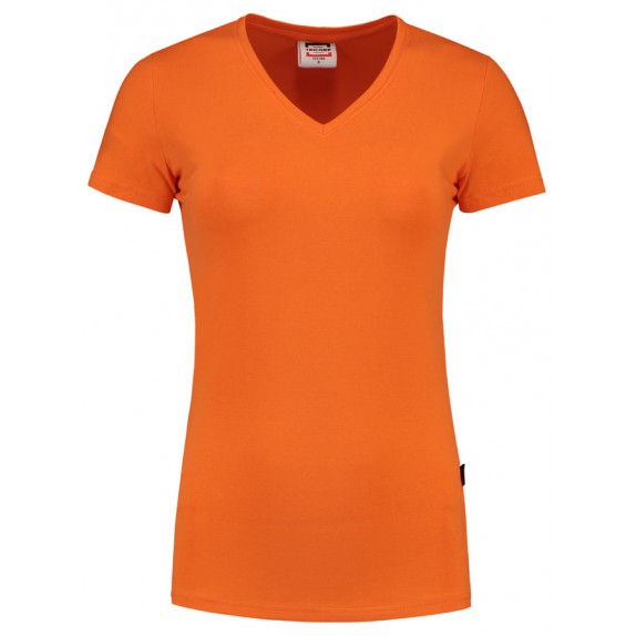 Tricorp 101008 T-Shirt V Hals Slim Fit Dames Oranje