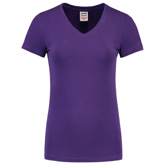 Tricorp 101008 T-Shirt V Hals Slim Fit Dames Purple