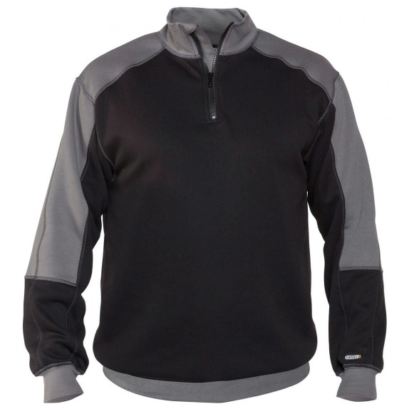 Dassy Basiel Tweekleurige sweater Zwart/Cementgrijs
