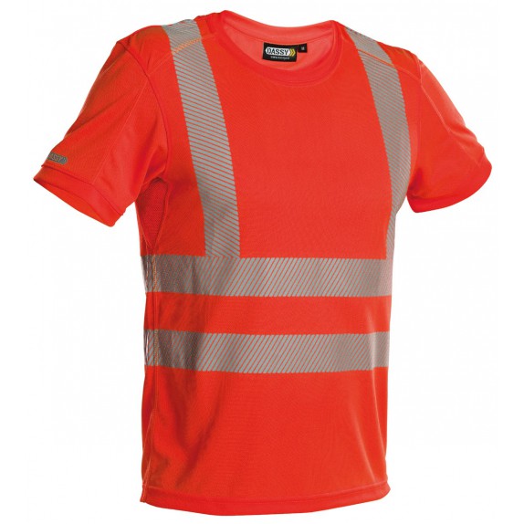 Dassy Carter Hogezichtbaarheids-uv-T-shirt Fluorood