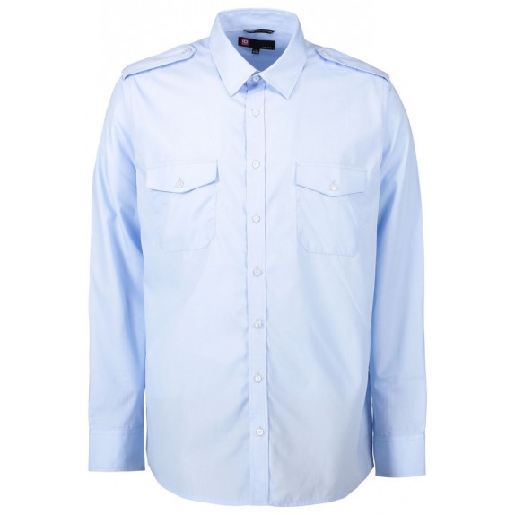 Pro Wear ID 0230 Uniform Shirt Long-Sleeved Light Blue