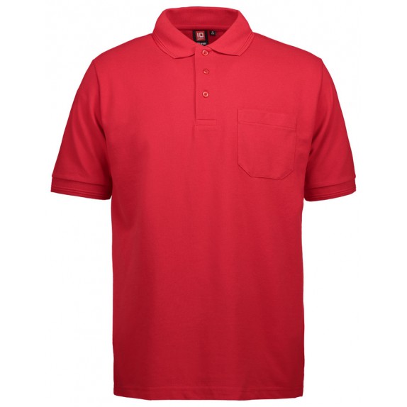 Pro Wear ID 0320 Men Pro Wear ID Polo Shirt Pocket Red