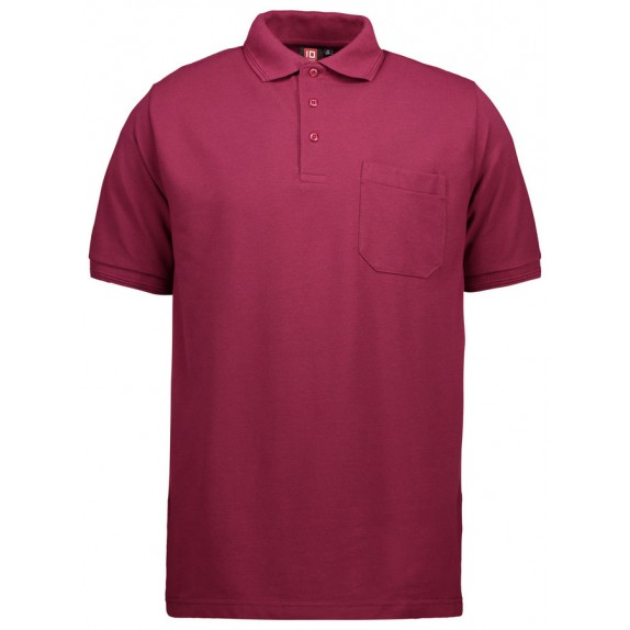 Pro Wear ID 0320 Men Pro Wear ID Polo Shirt Pocket Bordeaux