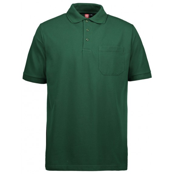 Pro Wear ID 0320 Men Pro Wear ID Polo Shirt Pocket Bottle Green