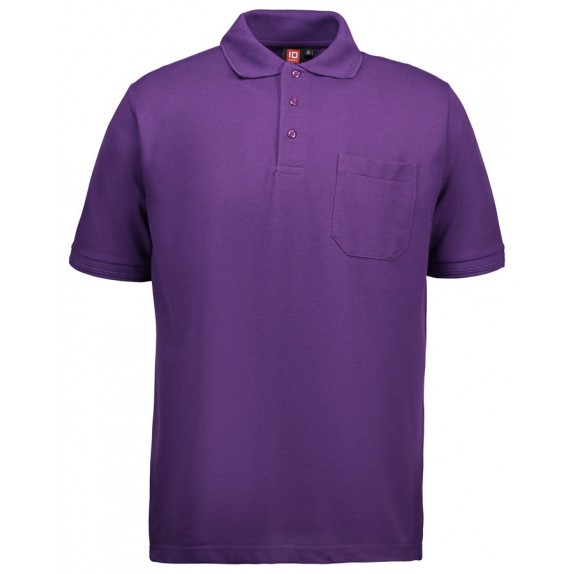 Pro Wear ID 0320 Men Pro Wear ID Polo Shirt Pocket Purple