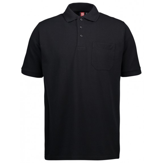 Pro Wear ID 0320 Men Pro Wear ID Polo Shirt Pocket Black