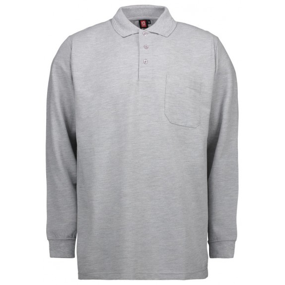Pro Wear ID 0326 Pro Wear ID Polo Shirt Pocket Grey Melange