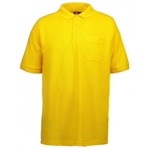 Pro Wear ID 0520 Mens' Classic Polo Shirt Pocket Yellow