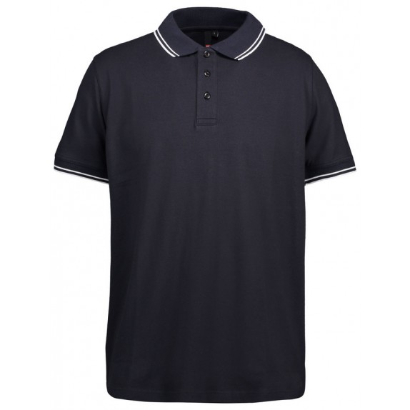 Pro Wear ID 0522 Stretch Contrast Polo Shirt Navy