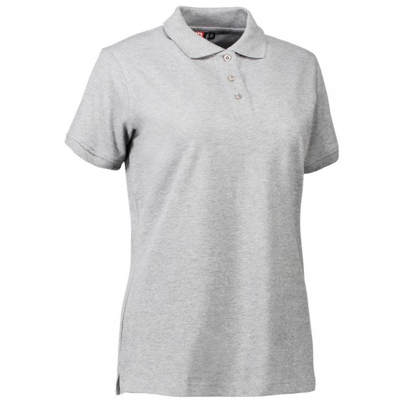 Pro Wear ID 0527 Stretch Polo Shirt Ladies Grey Melange