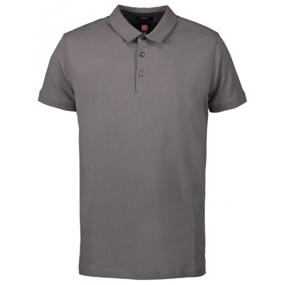 Pro Wear ID 0534 Men Business Polo Shirt Stretch Silver Grey