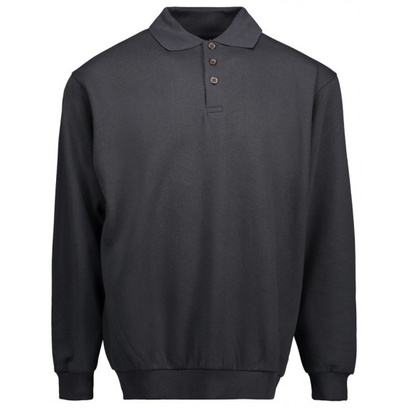 Pro Wear ID 0601 Men Classic Polo Sweatshirt Charcoal