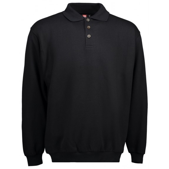 Pro Wear ID 0601 Men Classic Polo Sweatshirt Black