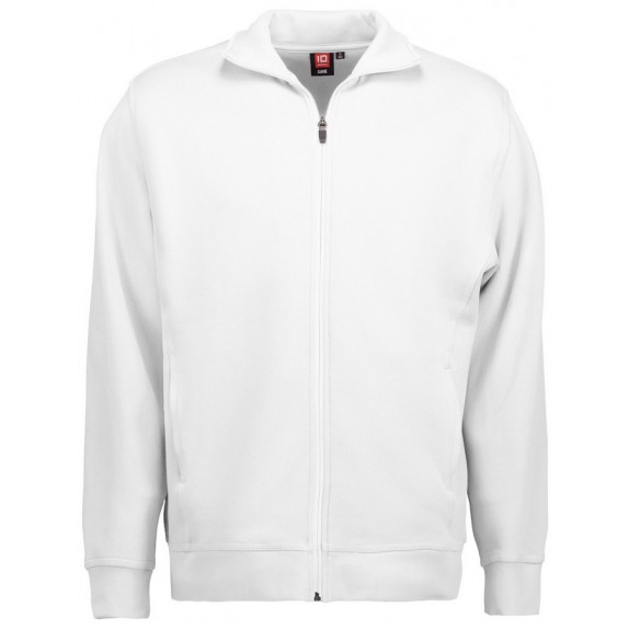 Pro Wear ID 0622 Men Cardigan Sweatshirt White